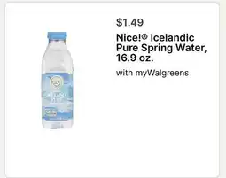 Walgreens Nice! Icelandic Pure Spring Water offer