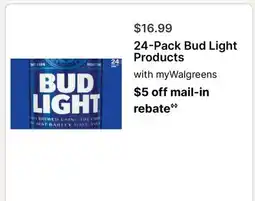 Walgreens 24-Pack Bud Light Products offer