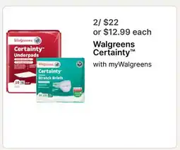 Walgreens Walgreens Certainty offer