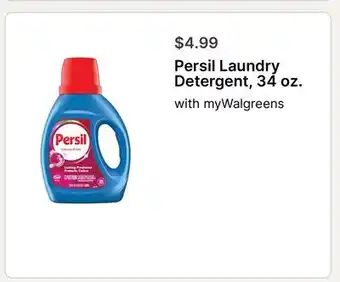 Walgreens Persil Laundry Detergent offer
