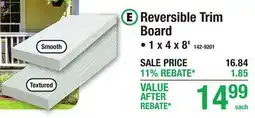 Menards Reversible Trim Board Exterior Trim offer
