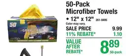 Menards MyRide 50-Pack Microfiber Towels offer