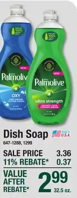 Menards Palmolive Dish Soap offer