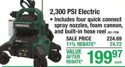 Menards 2,300 PSI Electric offer