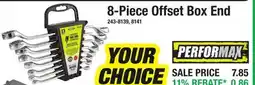 Menards PERFORMAX 8-Piece Offset Box End offer
