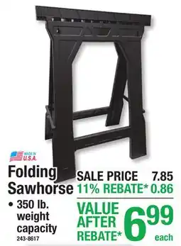 Menards Folding Sawhorse offer