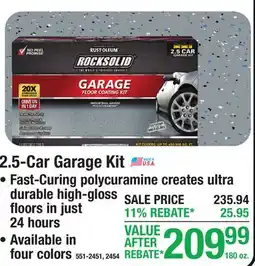 Menards RUST-OLEUM 2.5-Car Garage Kit Floor Coating offer