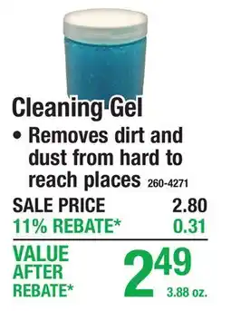 Menards Cleaning Gel offer