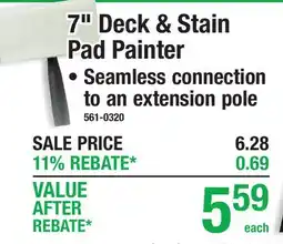 Menards 7 Deck & Stain Pad Painter offer