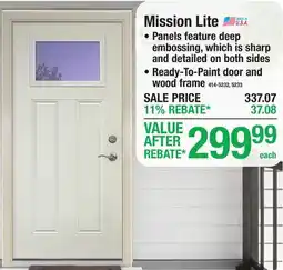 Menards Mission Lite offer