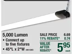 Menards Workshops & Garages Easy Plug-In Shop Lights 5,000 Lumen offer