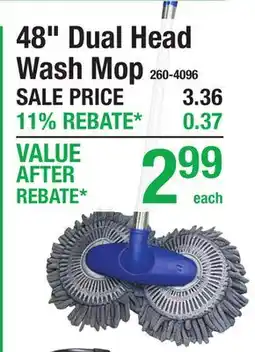 Menards 48 Dual Head Wash Mop offer
