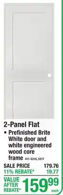 Menards 2-Panel Flat offer