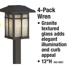 Menards 4-Pack Wren Path Lights offer