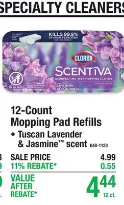 Menards 12-Count Mopping Pad Refills offer