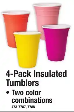 Menards 4-Pack Insulated Tumblers offer