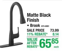 Menards Tuscany Matte Black Finish offer