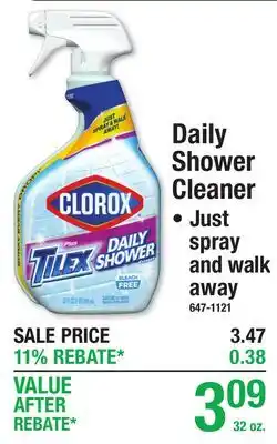 Menards Clorox Daily Shower Cleaner offer
