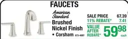 Menards American Standard Brushed Nickel Finish offer