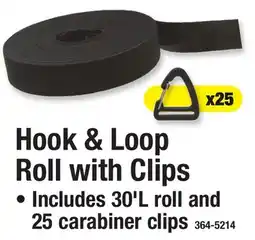 Menards Hook & Loop Roll with Clips offer