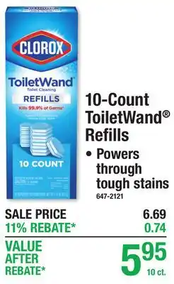 Menards Clorox 10-Count ToiletWand Refills offer