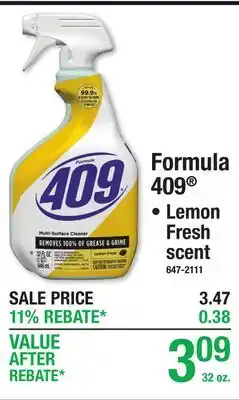 Menards Formula 409 Multi Surface Cleaners offer