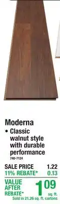 Menards Moderna Laminate Flooring offer