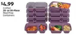 Aldi Crotfon 20- or 30-Piece Meal Prep Containers offer