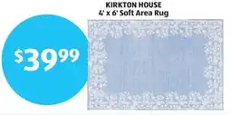 Aldi KIRKTON HOUSE 4' x 6' Soft Area Rug offer