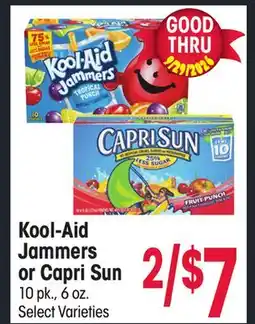 Jewel-Osco Kool-Aid Jammers or Capri Sun offer