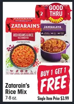 Jewel-Osco Zatarain's Rice Mix offer