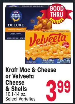 Jewel-Osco Kraft Mac & Cheese or Velveeta Cheese & Shells offer