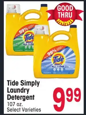 Jewel-Osco Tide Simply Laundry Detergent offer