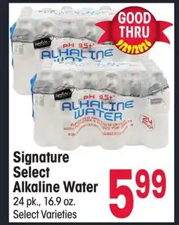 Jewel-Osco Signature Select Alkaline Water offer
