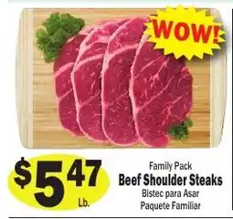 Sellers Bros Family Pack Beef Shoulder Steaks offer