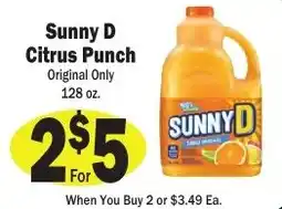 Sellers Bros Sunny D Citrus Punch offer