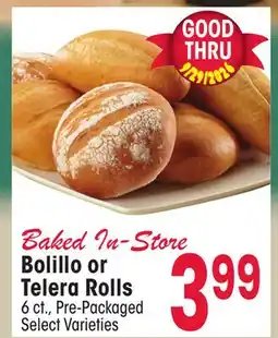 Jewel-Osco Bolillo or Telera Rolls offer