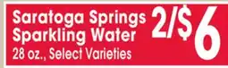 Jewel-Osco Saratoga Springs Sparkling Water offer