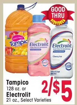 Jewel-Osco Tampico 128 oz. or Electrolit 21 oz offer