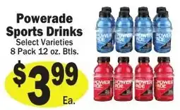 Sellers Bros Powerade sports drinks offer