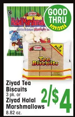 Jewel-Osco Ziyad Tea Biscuits 3 pk. or Ziyad Halal Marshmallows offer