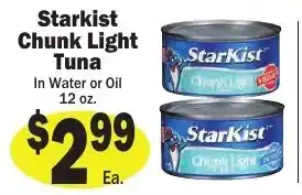 Sellers Bros Starkist chunk light tuna offer