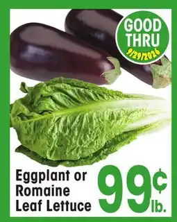 Jewel-Osco Eggplant or Romaine Leaf Lettuce offer