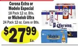 Sellers Bros Corona Extra or Modelo Especial or Michelob Ultra offer
