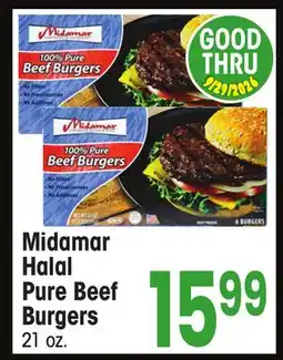 Jewel-Osco Midamar Halal Pure Beef Burgers offer