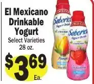 Sellers Bros El Mexicano Drinkable Yogurt offer