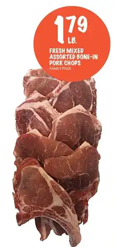 Foodarama Fresh mixed assorted bone-in pork chops family pack offer