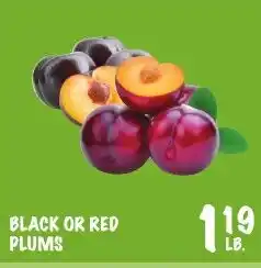 Foodarama Black or red plums offer