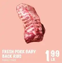 Foodarama Fresh Pork Baby Back Ribs offer