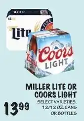 Foodarama Miller Lite or Coors Light offer